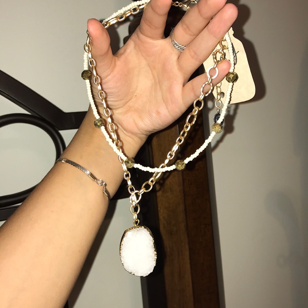 Druzy necklace